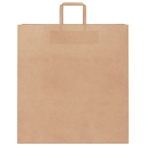 Sacchetti di Carta 250 pz con Manici Marrone 45x17x48 cm