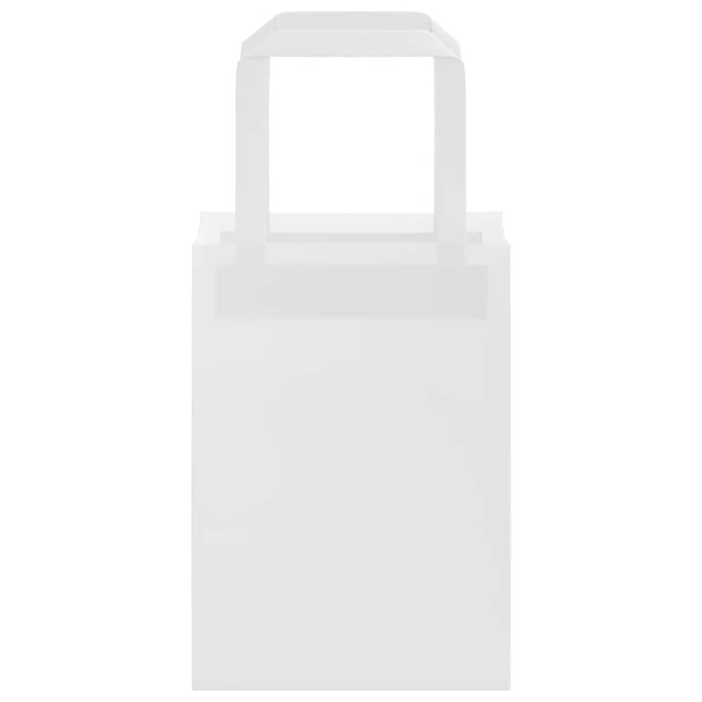 Sacchetti di Carta 50 pz con Manici Bianchi 15x8x21 cm 4101823