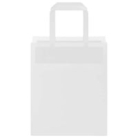 vidaXL Sacchetti di Carta 50 pz con Manici Bianchi 18x8x22 cm