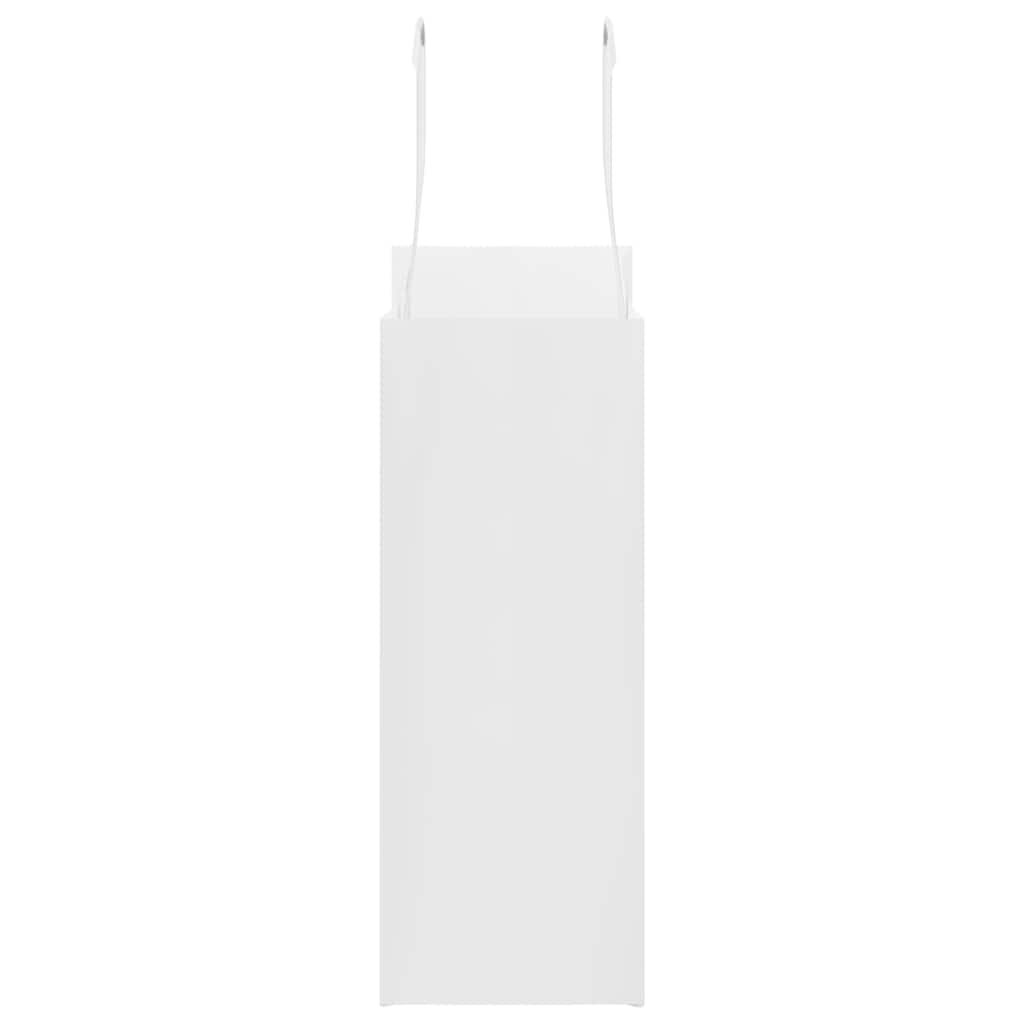 vidaXL Sacchetti di Carta 50 pz con Manici Bianchi 18x8x22 cm