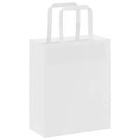 Sacchetti di Carta 50 pz con Manici Bianchi 18x8x22 cm 4101824