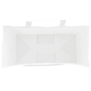 vidaXL Sacchetti di Carta 50 pz con Manici Bianchi 18x8x22 cm