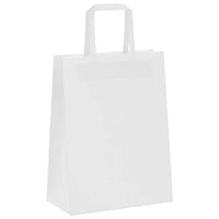 Sacchetti di Carta 50 pz con Manici Bianchi 21x11x28 cm 4101825
