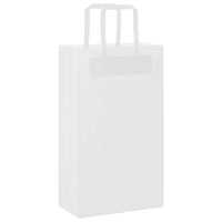 vidaXL Sacchetti di Carta 50 pz con Manici Bianchi 21x11x36 cm