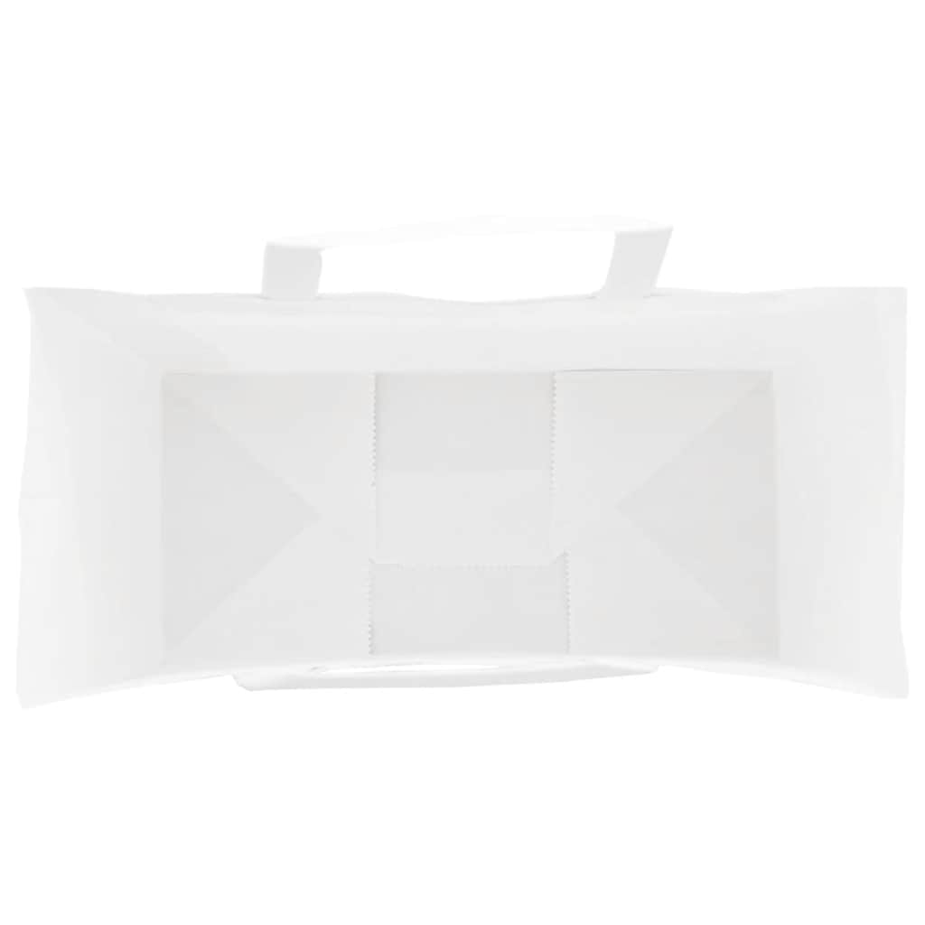 Sacchetti di Carta 50 pz con Manici Bianchi 26x12x35 cm