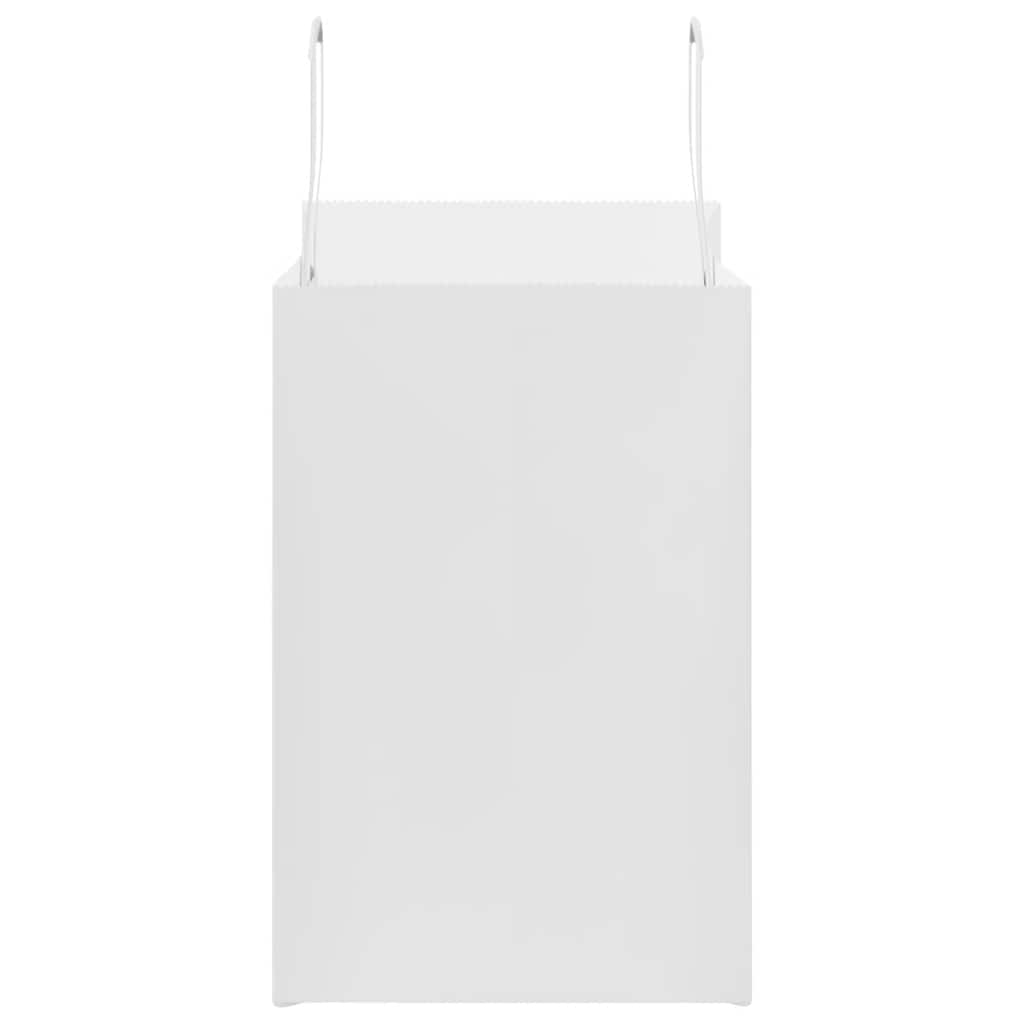 Sacchetti di Carta 50 pz con Manici Bianchi 26x17x25 cm 4101829