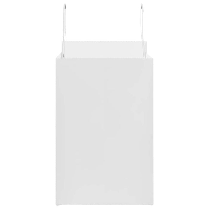 Sacchetti di Carta 50 pz con Manici Bianchi 26x17x25 cm