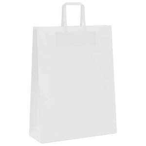 Sacchetti di Carta 50 pz con Manici Bianchi 32x12x42 cm 4101830
