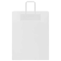 Sacchetti di Carta 50 pz con Manici Bianchi 32x12x42 cm 4101830