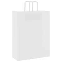 vidaXL Sacchetti di Carta 50 pz con Manici Bianchi 32x12x42 cm