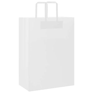 Sacchetti di Carta 50 pz con Manici Bianchi 32x17x44 cm 4101832