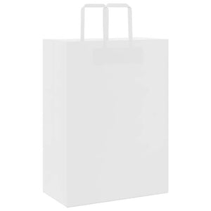 Sacchetti di Carta 50 pz con Manici Bianchi 32x17x44 cm 4101832