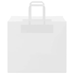 Sacchetti di Carta 50 pz con Manici Bianchi 32x22x28 cm