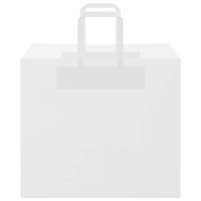 Sacchetti di Carta 50 pz con Manici Bianchi 32x22x28 cm