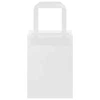 Sacchetti di Carta 250 pz con Manici Bianchi 15x8x21 cm