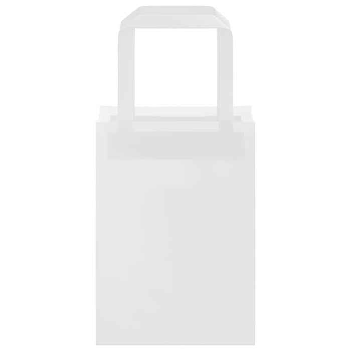 Sacchetti di Carta 250 pz con Manici Bianchi 15x8x21 cm