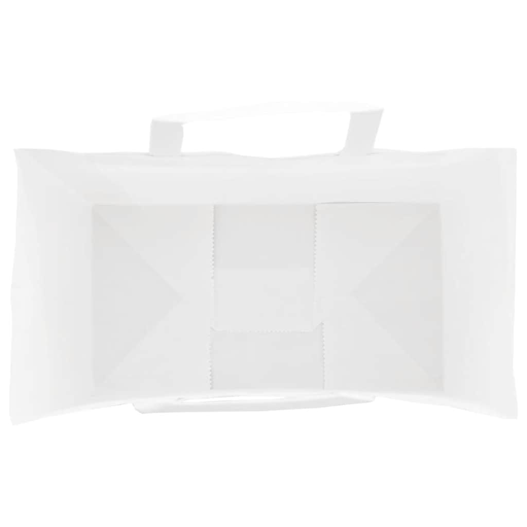 Sacchetti di Carta 250 pz con Manici Bianchi 15x8x21 cm
