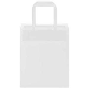 Sacchetti di Carta 250 pz con Manici Bianchi 18x8x22 cm 4101838