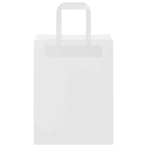 Sacchetti di Carta 250 pz con Manici Bianchi 21x11x28 cm 4101839