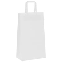 Sacchetti di Carta 250 pz con Manici Bianchi 21x11x36 cm 4101841