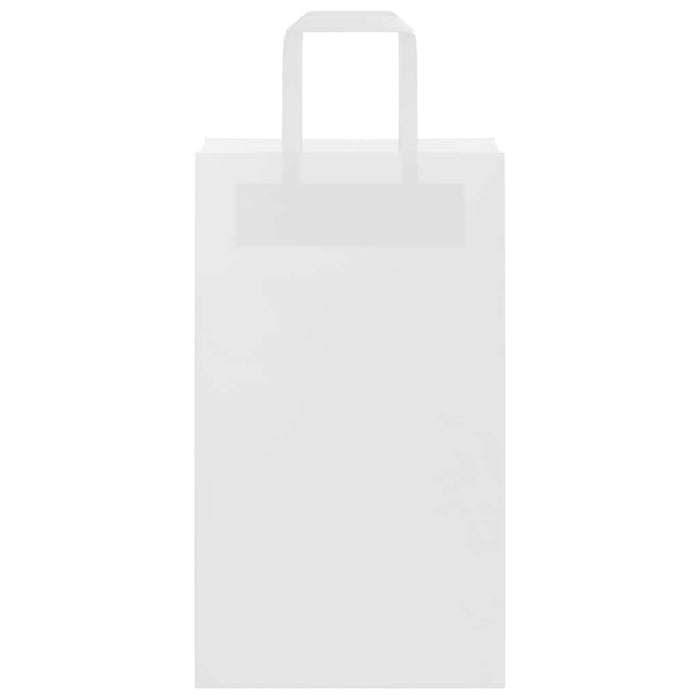 Sacchetti di Carta 250 pz con Manici Bianchi 21x11x36 cm
