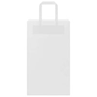 Sacchetti di Carta 250 pz con Manici Bianchi 21x11x36 cm 4101841