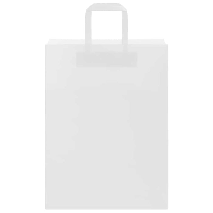 Sacchetti di Carta 250 pz con Manici Bianchi 26x12x35 cm
