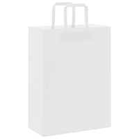 Sacchetti di Carta 250 pz con Manici Bianchi 26x12x35 cm 4101842