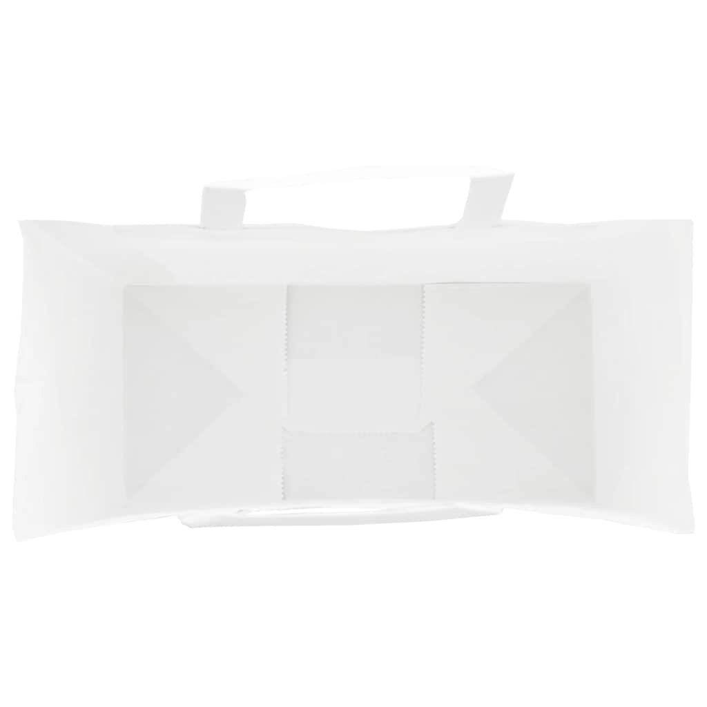 Sacchetti di Carta 250 pz con Manici Bianchi 26x12x35 cm