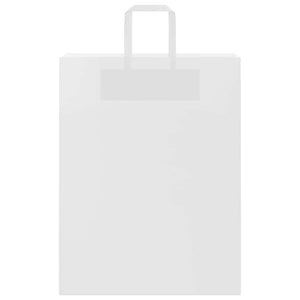 vidaXL Sacchetti di Carta 250 pz con Manici Bianchi 32x12x42 cm
