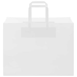 Sacchetti di Carta 250 pz con Manici Bianchi 32x17x25 cm 4101845