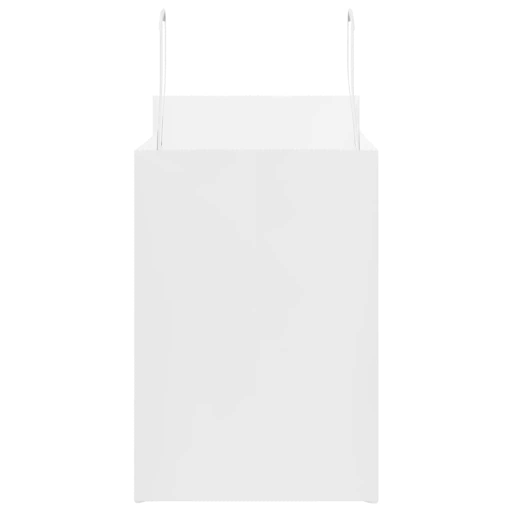 Sacchetti di Carta 250 pz con Manici Bianchi 32x17x25 cm 4101845