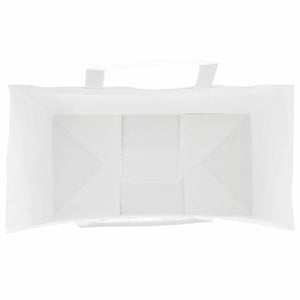 vidaXL Sacchetti di Carta 250 pz con Manici Bianchi 32x17x25 cm