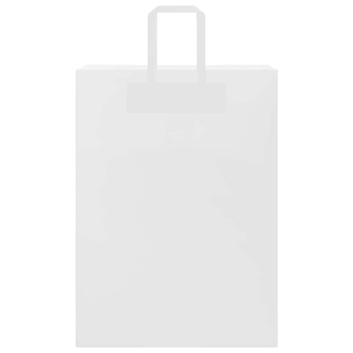 vidaXL Sacchetti di Carta 250 pz con Manici Bianchi 32x17x44 cm