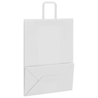Sacchetti di Carta 250 pz con Manici Bianchi 32x17x44 cm 4101846