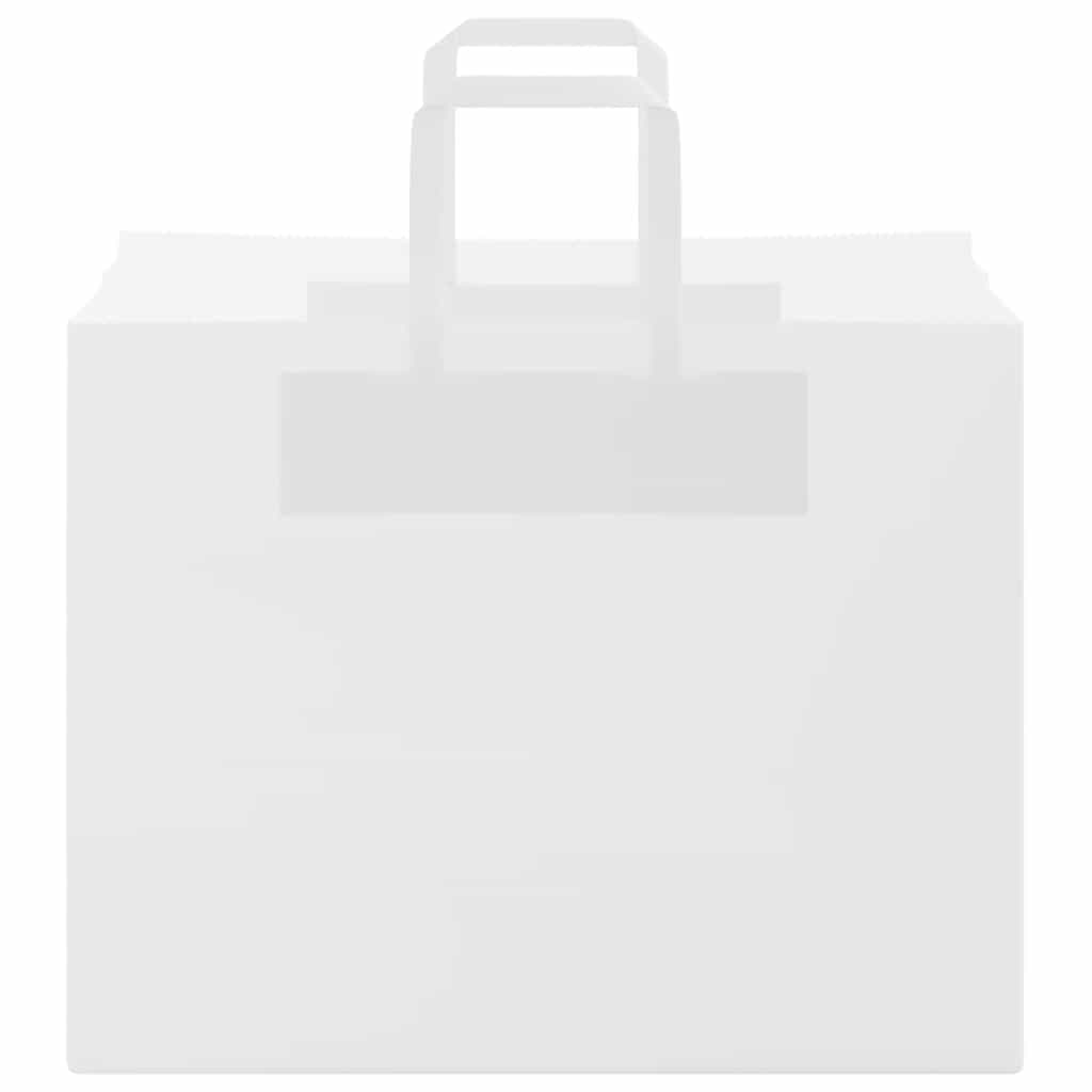 Sacchetti di Carta 250 pz con Manici Bianchi 32x22x24 cm 4101847