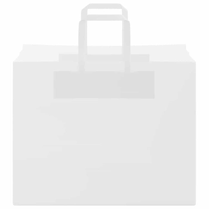 vidaXL Sacchetti di Carta 250 pz con Manici Bianchi 32x22x24 cm