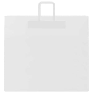 vidaXL Sacchetti di Carta 250 pz con Manici Bianchi 54x15x49 cm