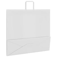 vidaXL Sacchetti di Carta 250 pz con Manici Bianchi 54x15x49 cm