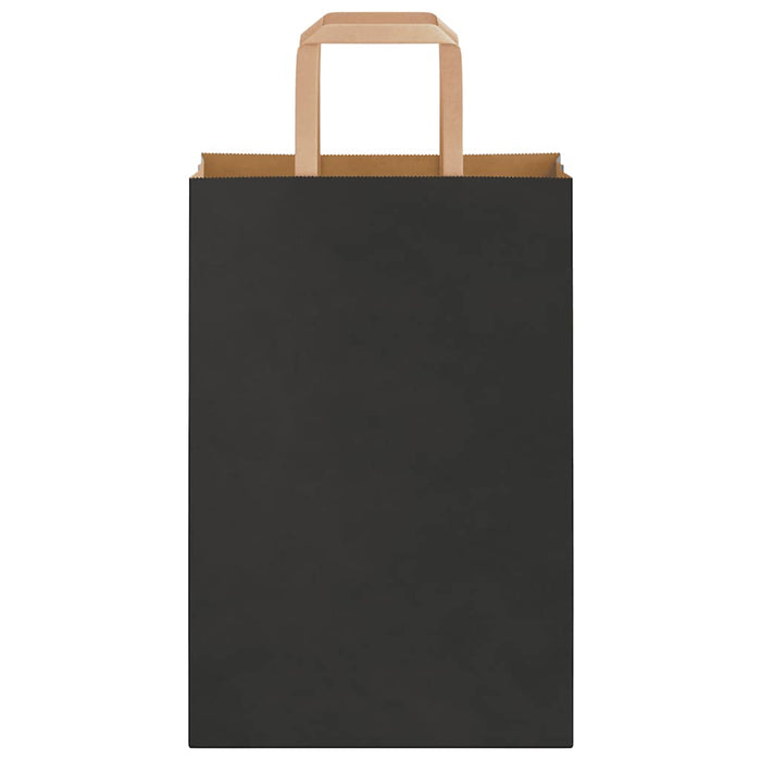 Sacchetti di Carta 50 pz con Manici Neri 21x11x31 cm