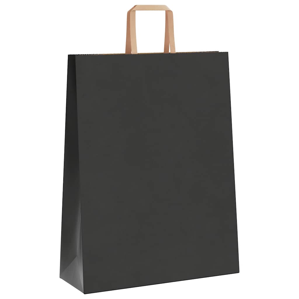 Sacchetti di Carta 50 pz con Manici Neri 32x12x42 cm 4101858
