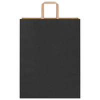 vidaXL Sacchetti di Carta 50 pz con Manici Neri 32x12x42 cm