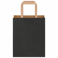 Sacchetti di Carta 250 pz con Manici Neri 18x8x22 cm 4101866