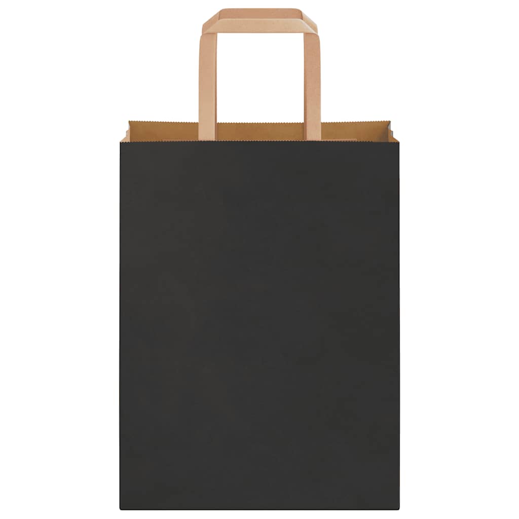 Sacchetti di Carta 250 pz con Manici Neri 21x11x28 cm 4101867