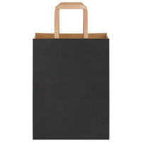 Sacchetti di Carta 250 pz con Manici Neri 21x11x28 cm 4101867