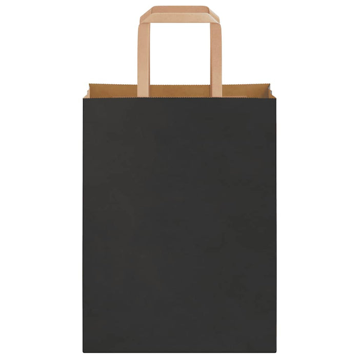 Sacchetti di Carta 250 pz con Manici Neri 21x11x28 cm 4101867