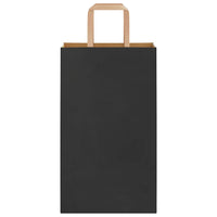 Sacchetti di Carta 250 pz con Manici Neri 21x11x36 cm 4101869