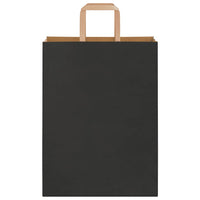 Sacchetti di Carta 250 pz con Manici Neri 26x12x35 cm 4101870