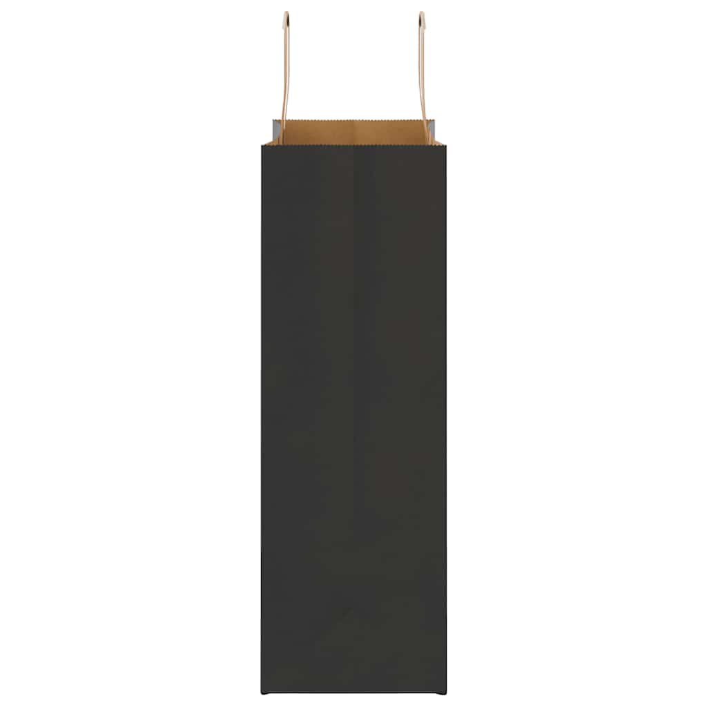 Sacchetti di Carta 250 pz con Manici Neri 26x12x35 cm 4101870