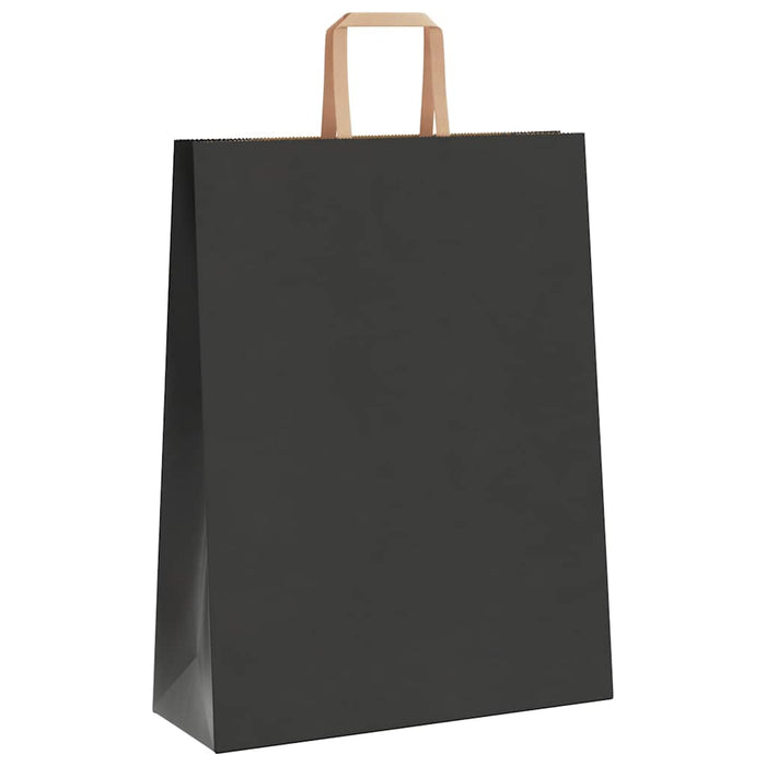 Sacchetti di Carta 250 pz con Manici Neri 32x12x42 cm 4101872